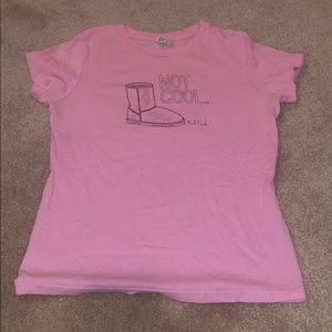 Pink graphic tee